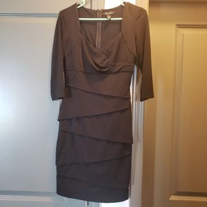 WHBM Black Tiered Cocktail Dress